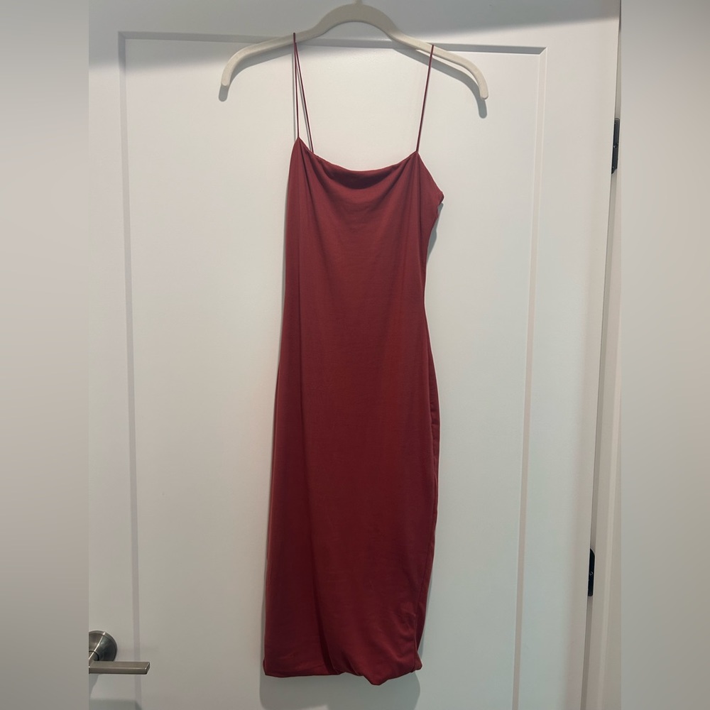 Windsor Midi Bodycon Spaghetti Strap Dress